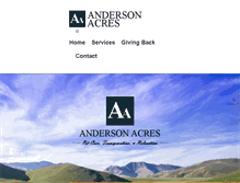 Tablet Screenshot of andersonacrespetcare.com